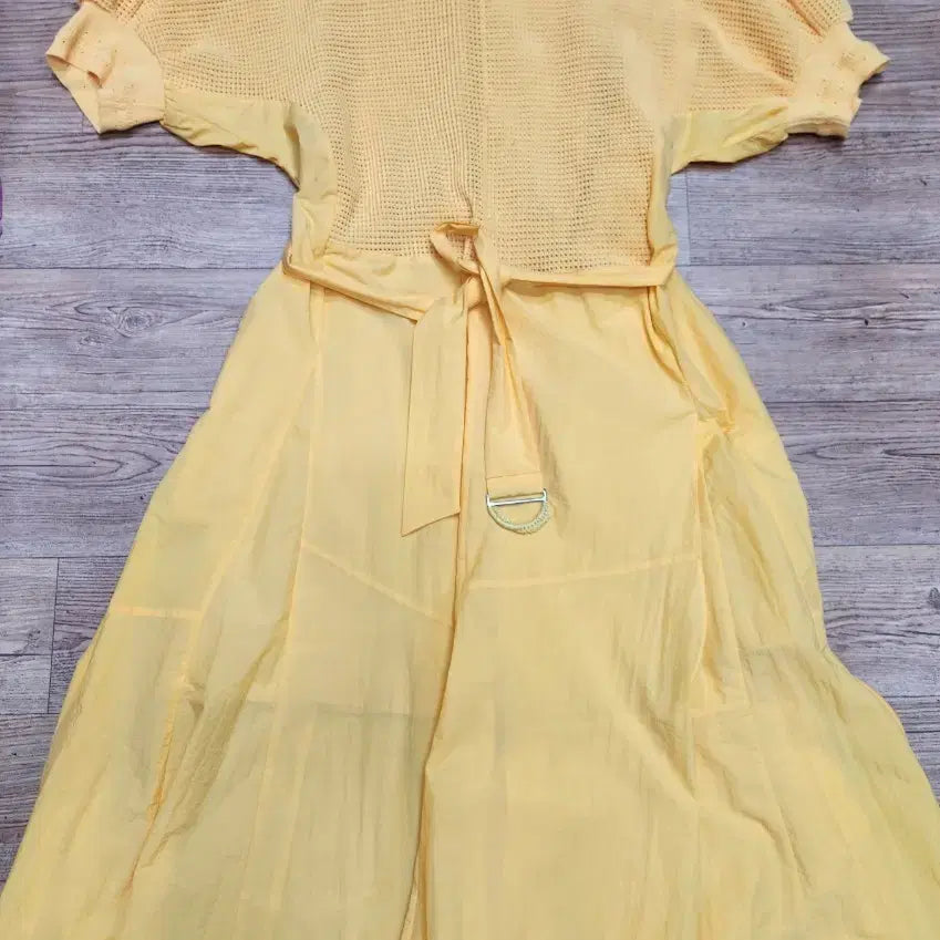 [BUNJANG] Ozssecon Long Dress Yellow / 오즈세컨원피스