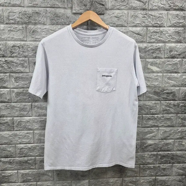 [BUNJANG] Patagonia Pocket T-Shirt Light Purple Size 100 / 파타고니아 포켓 반팔 티셔츠 라이트 퍼플  사이즈 100 세탁완료