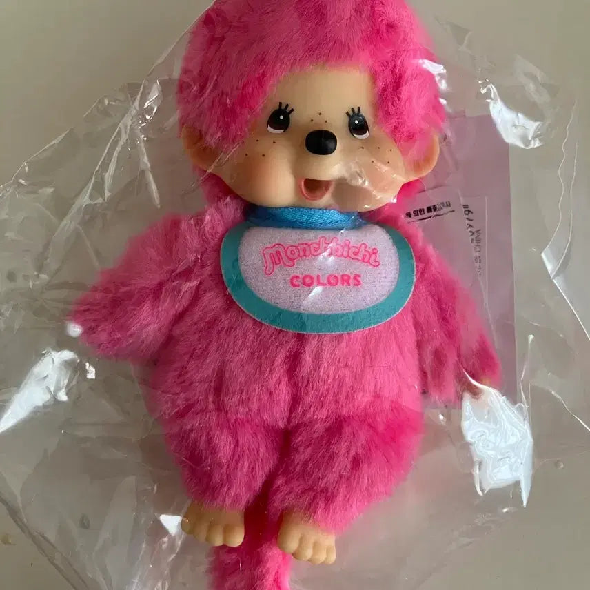 [BUNJANG] Monchhichi Colors Pink Keychain Holder / 정품 새상품) 몬치치 컬러즈 핑크 키링 키홀더