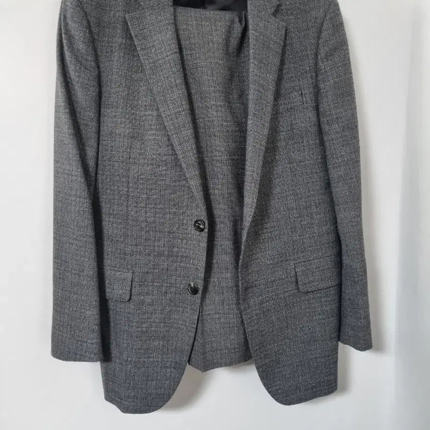 [BUNJANG] Men's Grey Suit Set (Jacket 100/Pants 34) / 남성 정장 세트 회색100/34