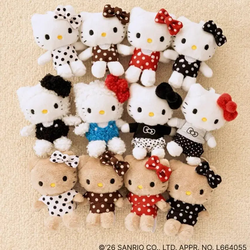 [BUNJANG] Sanrio Hello Kitty Loriz Farm Mascot Plush Keychain Pouch Bag / (예약) 산리오 헬로키티 로리즈팜 마스코트 인형 키링 파우치 가방