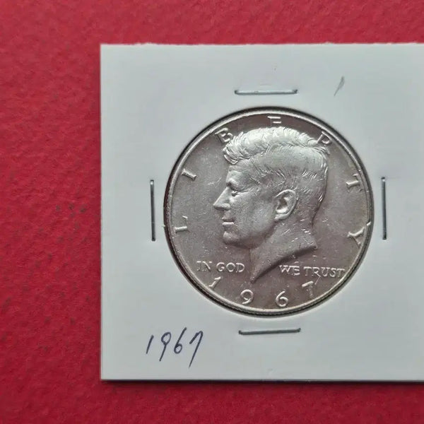 [BUNJANG] 1967 Kennedy Half Dollar Silver Coin / 미국 케네디 하프달러 은화 1967년 -1-