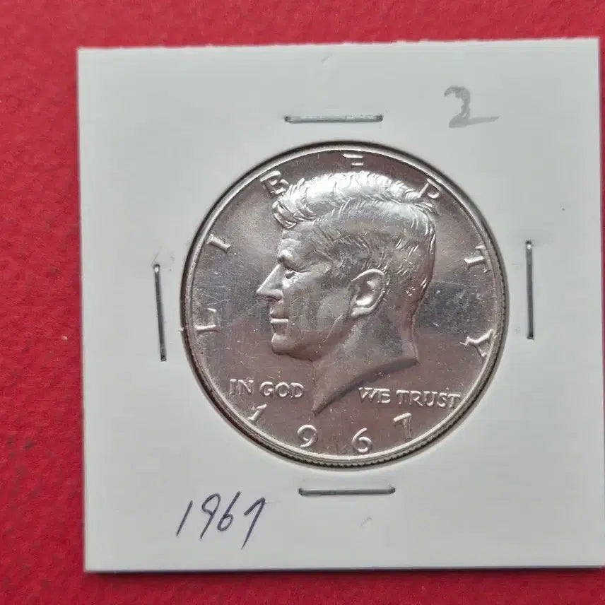 [BUNJANG] 1967 Kennedy Half Dollar Silver Coin / 미국 케네디 하프달러 은화 1967년 -2-