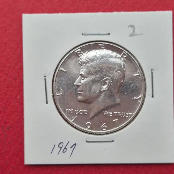 [BUNJANG] 1967 Kennedy Half Dollar Silver Coin / 미국 케네디 하프달러 은화 1967년 -2-