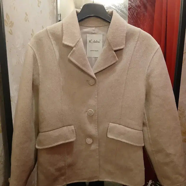 [BUNJANG] Wool Short Jacket Beige / 7/37 K.daba. 울 숏 자켓 S