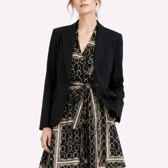 [BUNJANG] MCM Black Single Button Jacket Size 4 / MCM 블랙 싱글 버튼 자켓 4사이즈