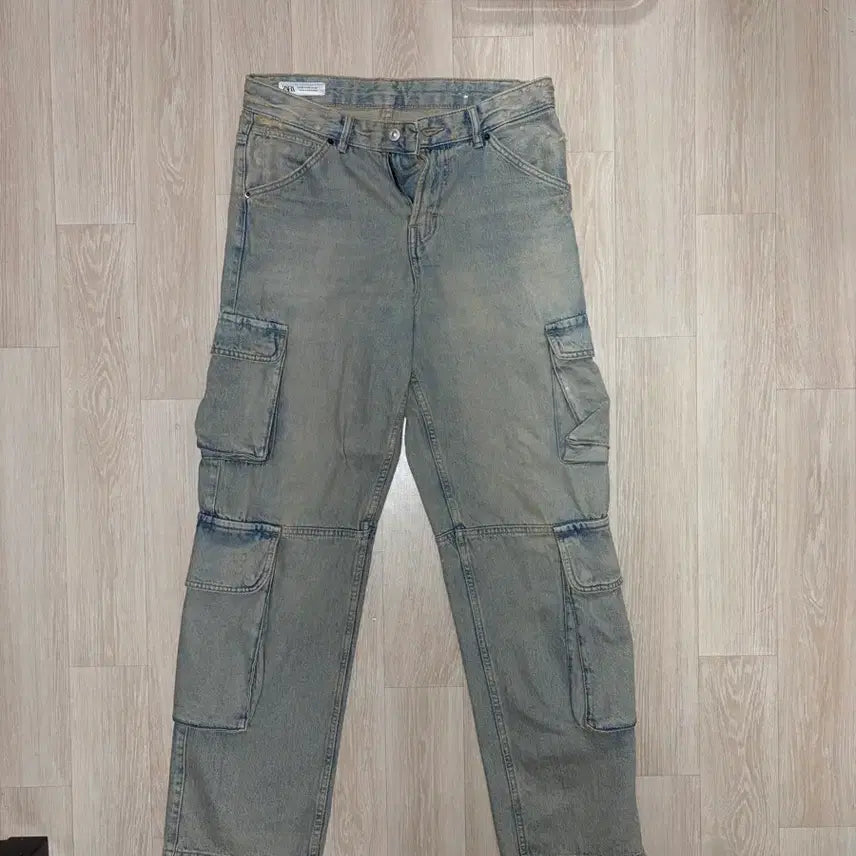 [BUNJANG] Zara Denim Cargo Pants / 자라 zara 데님 카고 팬츠
