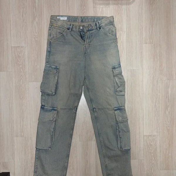 [BUNJANG] Zara Denim Cargo Pants / 자라 zara 데님 카고 팬츠