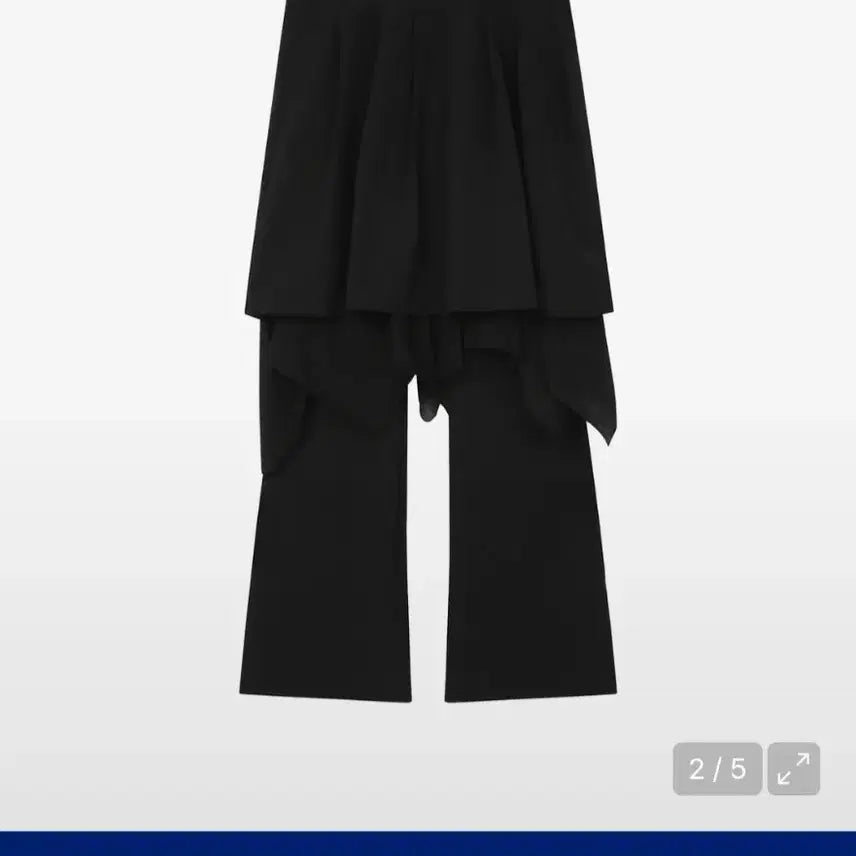 [BUNJANG] Miseki Seoul Layered Skirt Pants Set Black / 미세키서울 레이어드 스커트 팬츠 세트 블랙