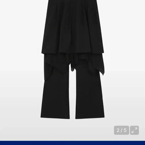 [BUNJANG] Miseki Seoul Layered Skirt Pants Set Black / 미세키서울 레이어드 스커트 팬츠 세트 블랙