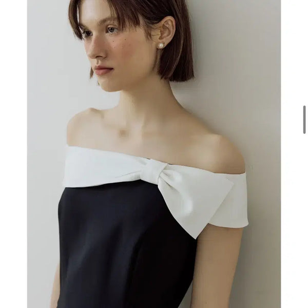[BUNJANG] Lucirreju Tie-Up Ribbon One-Piece Dress (Multi) / 루시르주) Tie up Ribbon One-piece(multi)