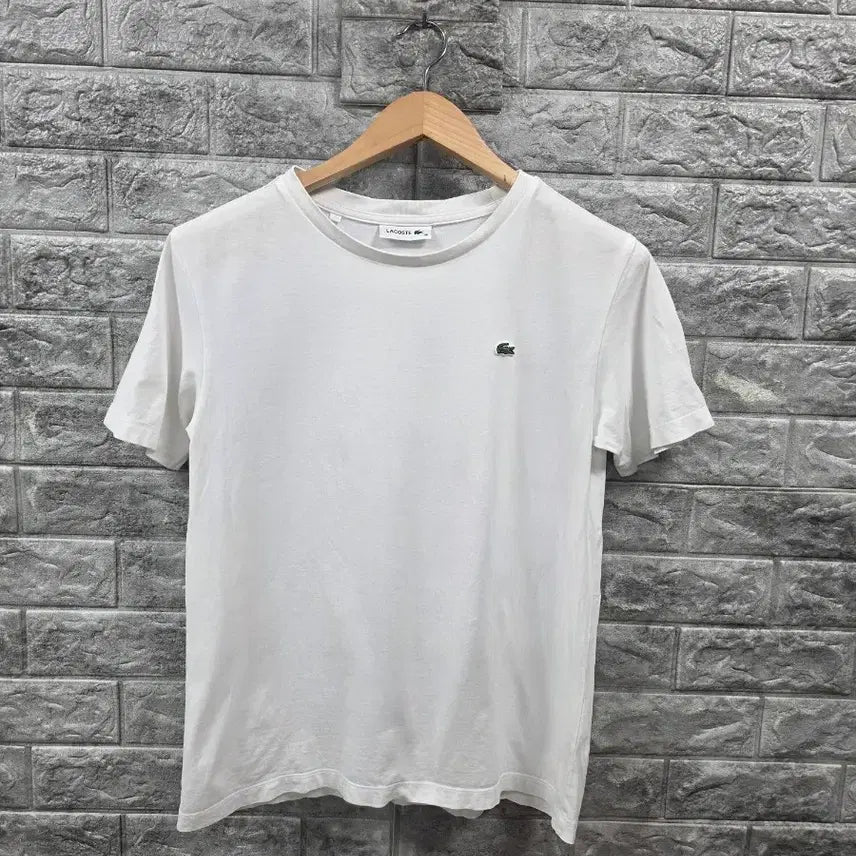 [BUNJANG] Lacoste Women's Short Sleeve T-Shirt White Size 95 / 라코스테  여자 반팔티 화이트   사이즈 95  세탁완료