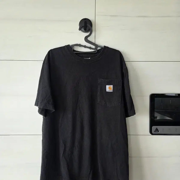 [BUNJANG] Carhartt Black Short Sleeve Polo T-Shirt / 칼하트 반팔 카라티 검정