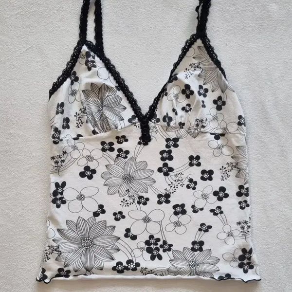 [BUNJANG] Vintage Mori Girl Oriental Camisole / 빈티지 모리걸 오리엔탈 나시