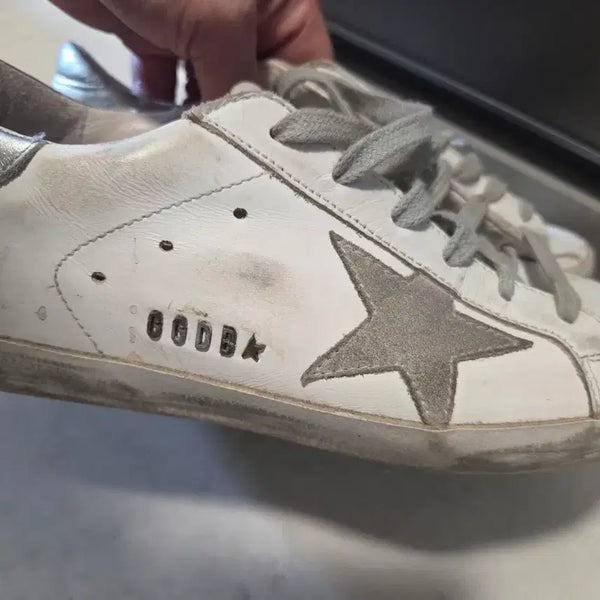 [BUNJANG] Golden Goose Superstar White Silver Sneakers / 골든구스 슈퍼스타 화이트 실버