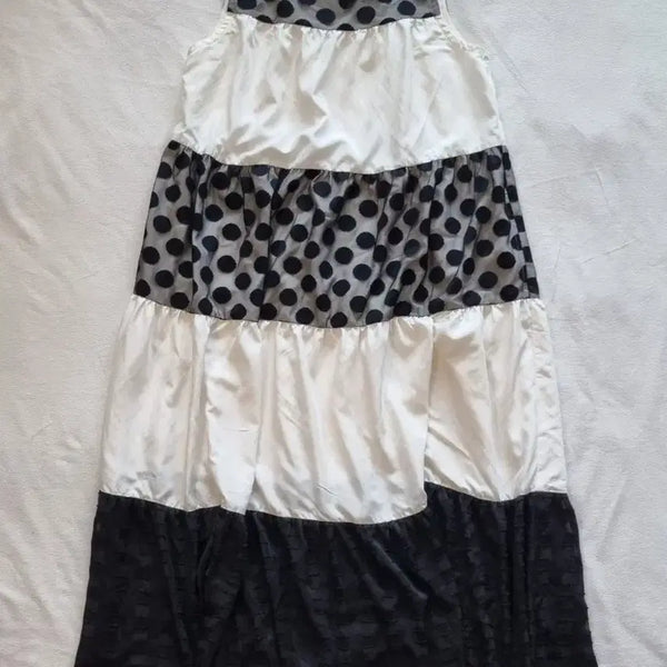 [BUNJANG] Vintage Mori Girl Oriental Dot Camisole Dress / 빈티지 모리걸 하구미 오리엔탈 도트 나시 원피스