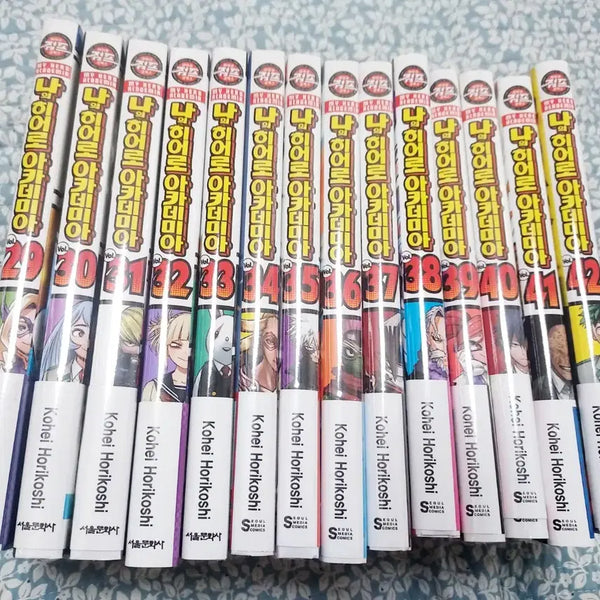 [BUNJANG] My Hero Academia Manga Volumes 29-42 (Includes Some First Editions) / 히로아카 만화책 29~42권 일부 초판 일괄 판매글