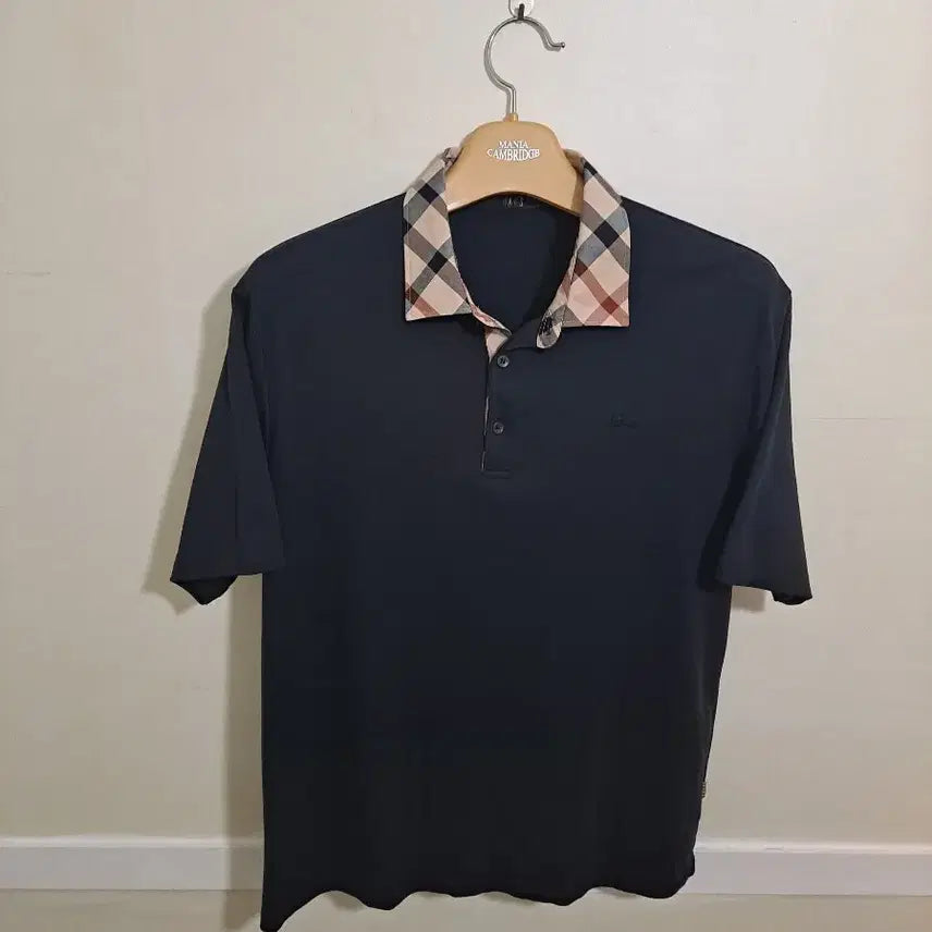 [BUNJANG] Daks Check Collar Short Sleeve T-Shirt Size 110 / 닥스 반팔 체크 카라 110사이즈