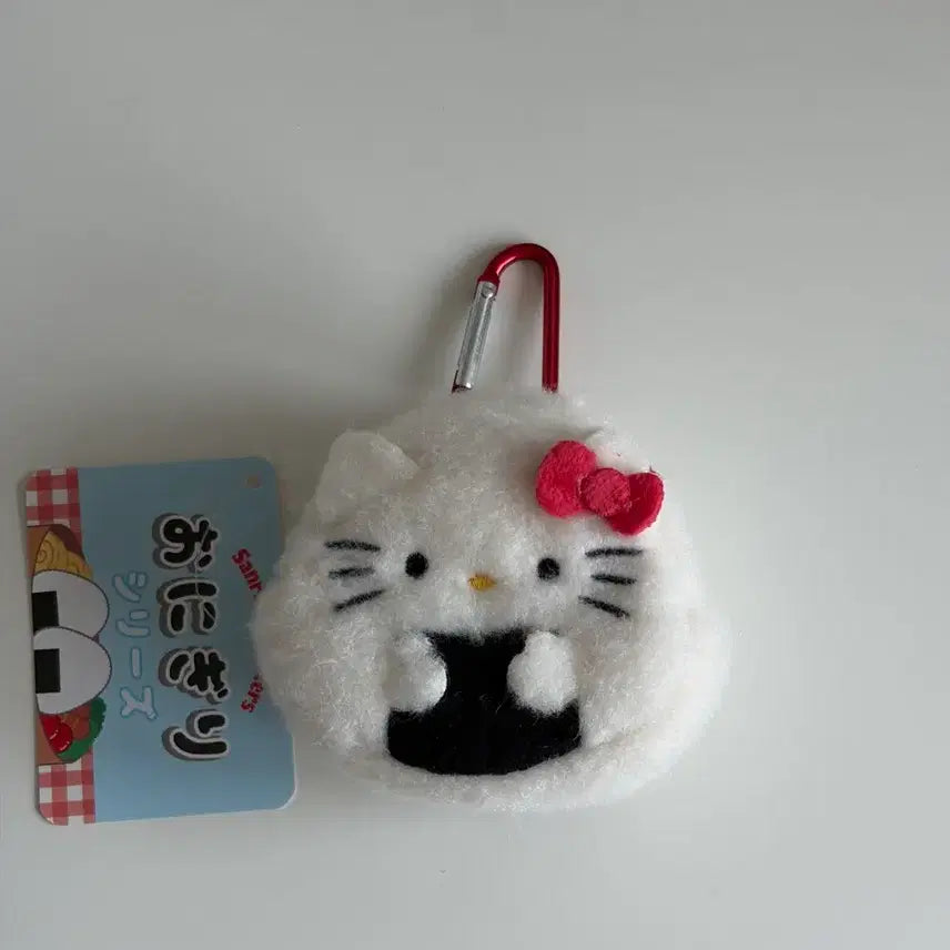 [BUNJANG] Onigiri Hello Kitty Carabiner Mini Pouch / 오니기리 헬로키티 (카라비너 미니 파우치)