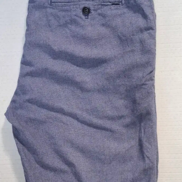 [BUNJANG] Hazzys Linen Blend Micro Check Slim Fit Shorts / 헤지스 린넨 우븐 반바지 34 슬림핏