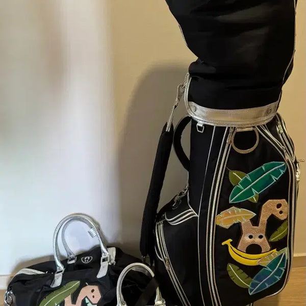 [BUNJANG] MU Sports Golf Caddy Bag Full Set (Black) / 캐디백 풀 세트