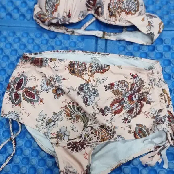 [BUNJANG] Floral Pattern Bikini Swimsuit XL / 비키니 수영복