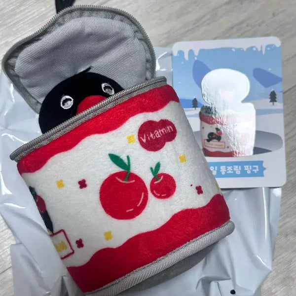 [BUNJANG] Pingu Hide-and-Seek Fruit Can Doll Keyring / 핑구 숨바꼭질 과일 통조림 인형 키링