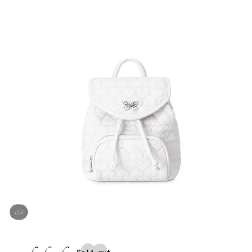 [BUNJANG] Idang Club Mini Backpack White / 아이당 클럽 미니 화이트 백팩