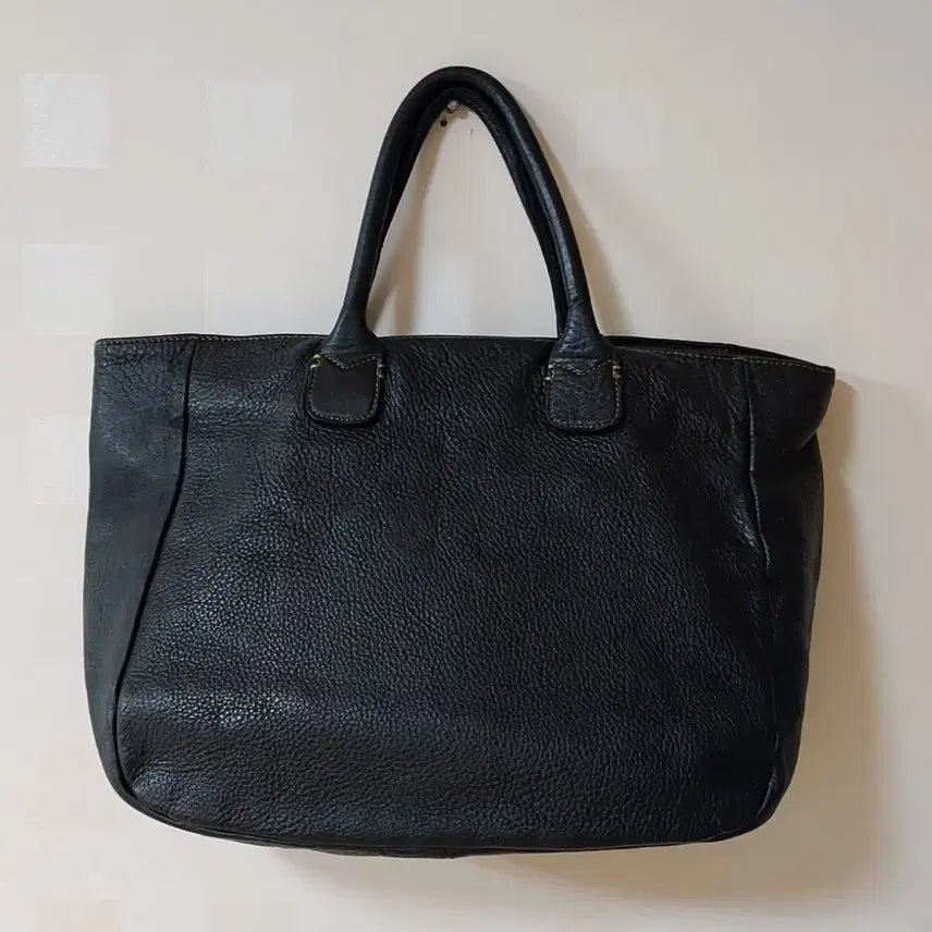 [BUNJANG] Unisex Genuine Leather Tote Bag / 남여공용 천연 가죽 가방