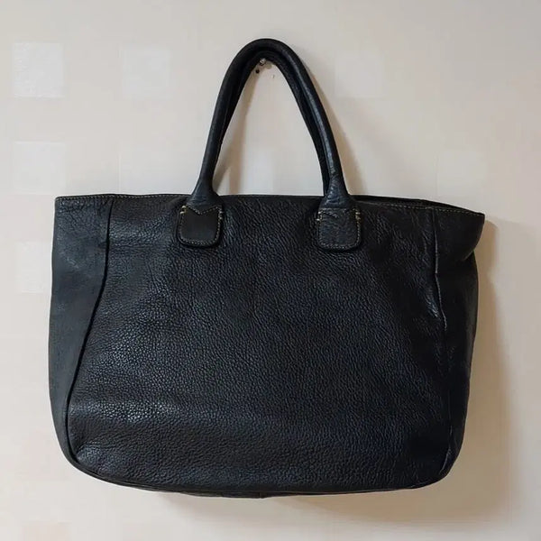 [BUNJANG] Unisex Genuine Leather Tote Bag / 남여공용 천연 가죽 가방