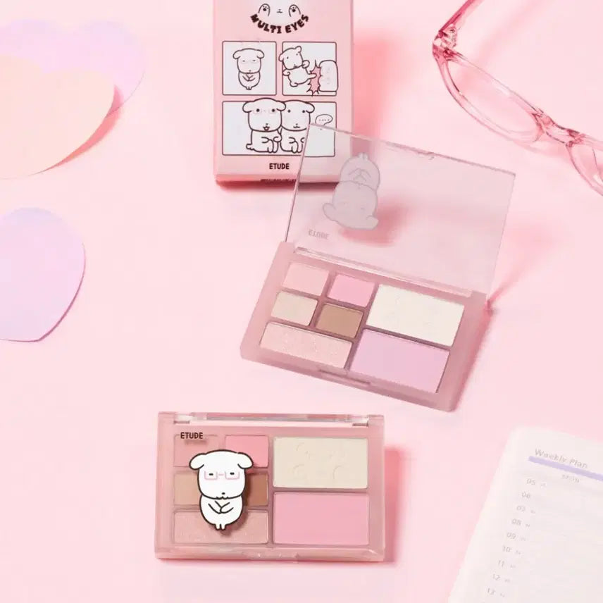 [BUNJANG] Etude X Ganadak Play Multi Eyeshadow Palette (New) / (새상품)에뛰드X가나디 플레이멀티아이즈 뽀용듀배치트키 섀도우 팔레트