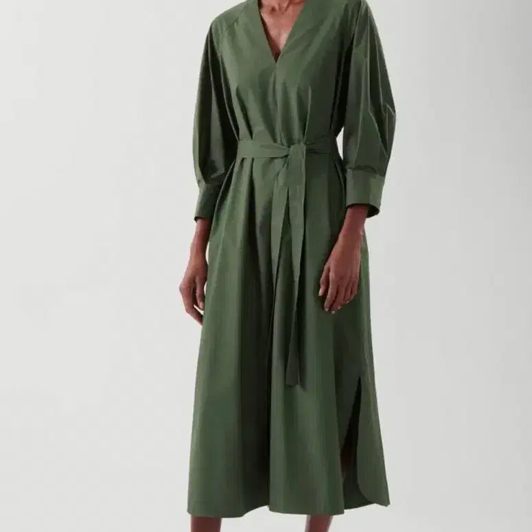 [BUNJANG] COS Midi Shirt Dress Cotton Blend / COS 신라벨 미디 셔츠 드레스/32/55