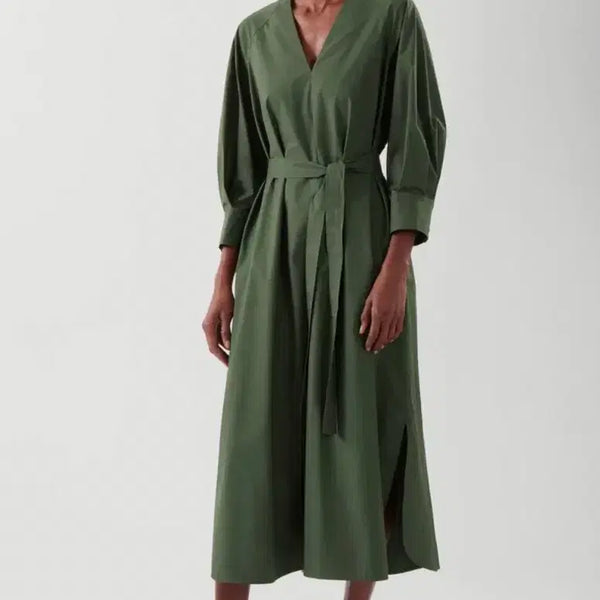 [BUNJANG] COS Midi Shirt Dress Cotton Blend / COS 신라벨 미디 셔츠 드레스/32/55