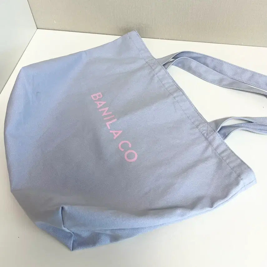 [BUNJANG] BANILA CO. Baby Blue Canvas Tote Bag / 바닐라코 에코백 베이비블루