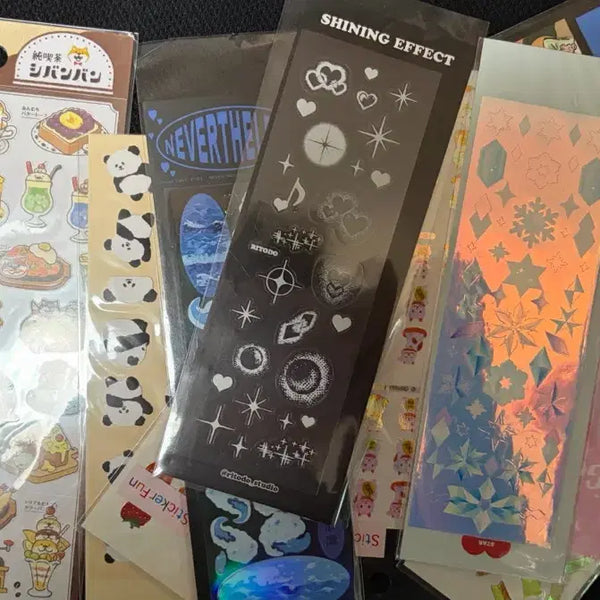 [BUNJANG] Diary Decoration Sticker Set - Includes Keyrings / 폴꾸 스꾸 스티커 다이어리 꾸미기 씰스티커 탑꾸 세트