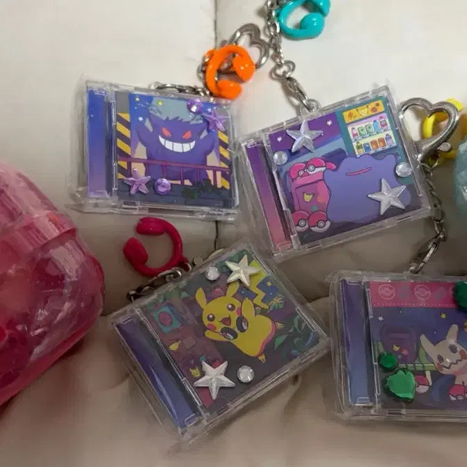 [BUNJANG] Pokemon CD Keyring Bundle Set / 포켓몬 CD 키링 일괄세트 메타몽 스토어 팬텀 피카츄 따라큐
