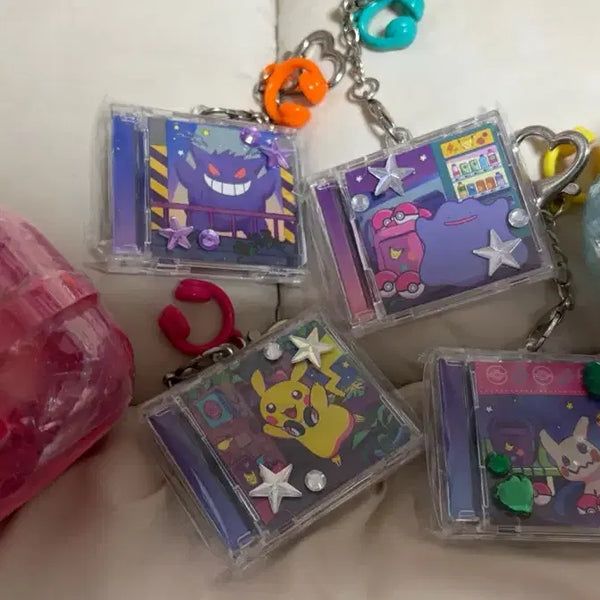 [BUNJANG] Pokemon CD Keyring Bundle Set / 포켓몬 CD 키링 일괄세트 메타몽 스토어 팬텀 피카츄 따라큐