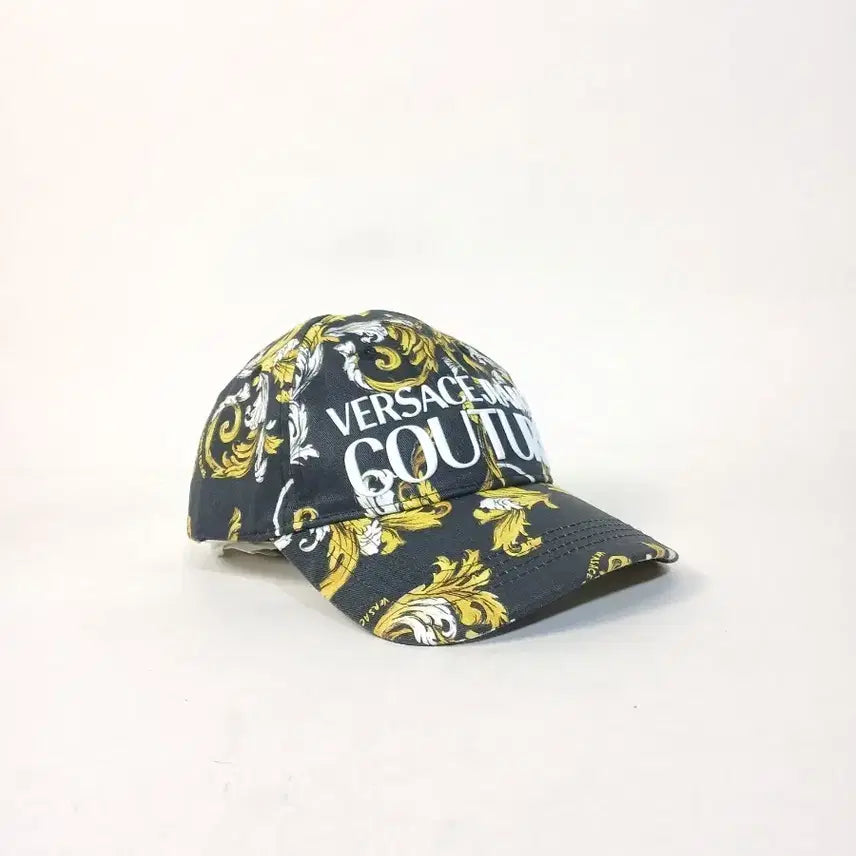 [BUNJANG] Versace Jeans Couture Barocco Print Black Canvas Cap / 베르사체진스 바로코 문양 검정 캔바스천 볼캡