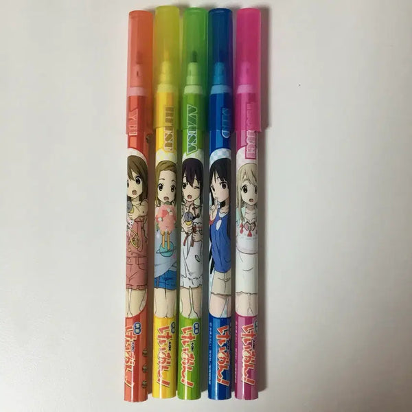 [BUNJANG] K-ON! Classic Pens Set - Yui, Ritsu, Azusa, Mio, Tsumugi / 케이온 고전 펜 유이 리츠 아즈사 미오 츠무기 일괄