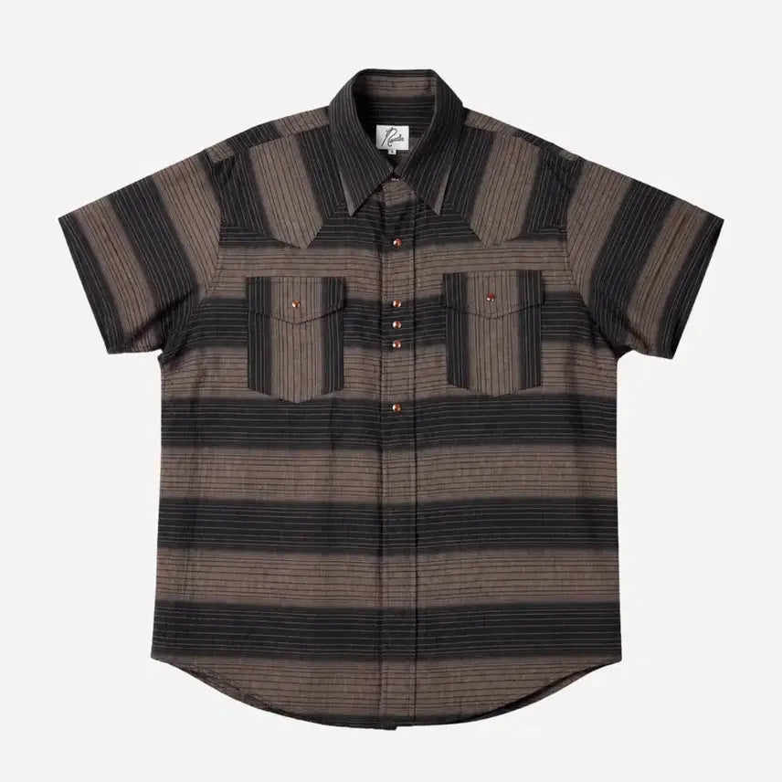 [BUNJANG] Needles Shadow Stripe Western Shirt / Needles 니들스 Shadow 스트라이프 웨스턴 셔츠