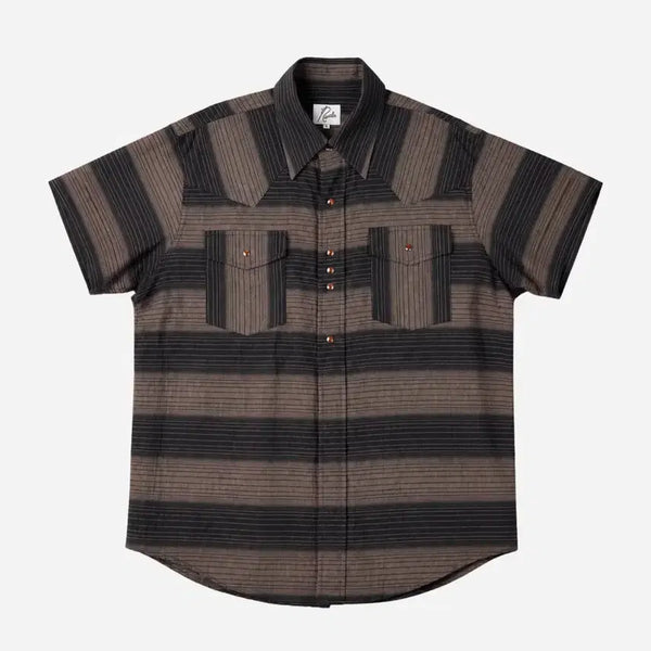 [BUNJANG] Needles Shadow Stripe Western Shirt / Needles 니들스 Shadow 스트라이프 웨스턴 셔츠