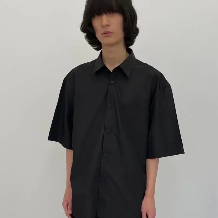 [BUNJANG] L Nylon Short Sleeve Shirt / [L]구민성 나일론 반팔 셔츠