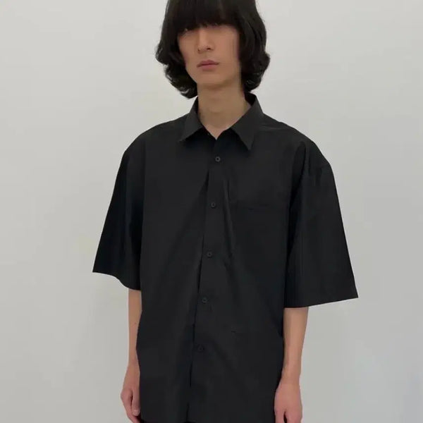 [BUNJANG] L Nylon Short Sleeve Shirt / [L]구민성 나일론 반팔 셔츠