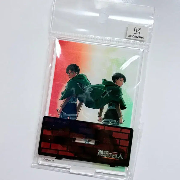 [BUNJANG] Attack on Titan Eren Yeager & Levi Ackerman Acrylic Stand (Sealed) / 미개봉) 진격의거인 아크릴 스탠드 에렌 리바이 진격거