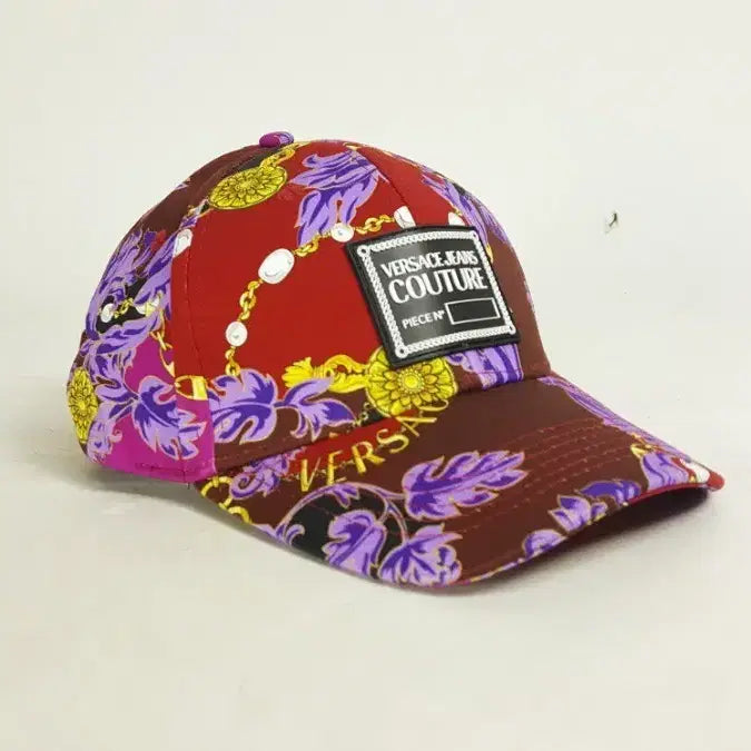 [BUNJANG] Versace Jeans Couture Multicolor Barocco Canvas Cap / 베르사체진스 멀티컬러 바로코 캔바스천 볼캡