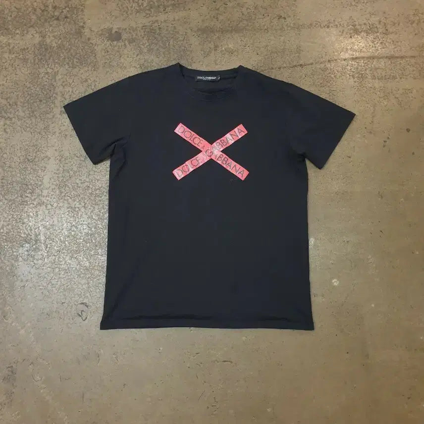 [BUNJANG] Dolce & Gabbana Logo Point Black T-shirt L / 돌체앤가바나 로고 포인트 반팔티 블랙 L
