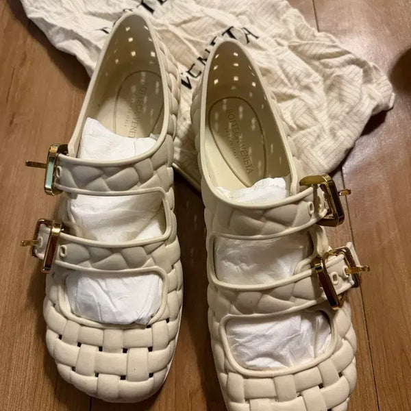 [BUNJANG] Bottega Veneta Authentic Woven Flat Shoes / 보테가베네타 정품 플랫