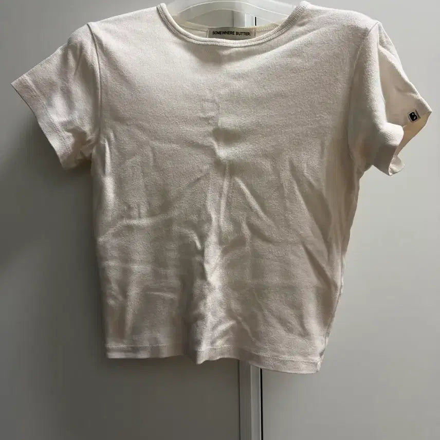 [BUNJANG] Somewhere Butter Short-Sleeve T-Shirt Ivory / 썸웨어 버터 반팔 티셔츠 아이보리