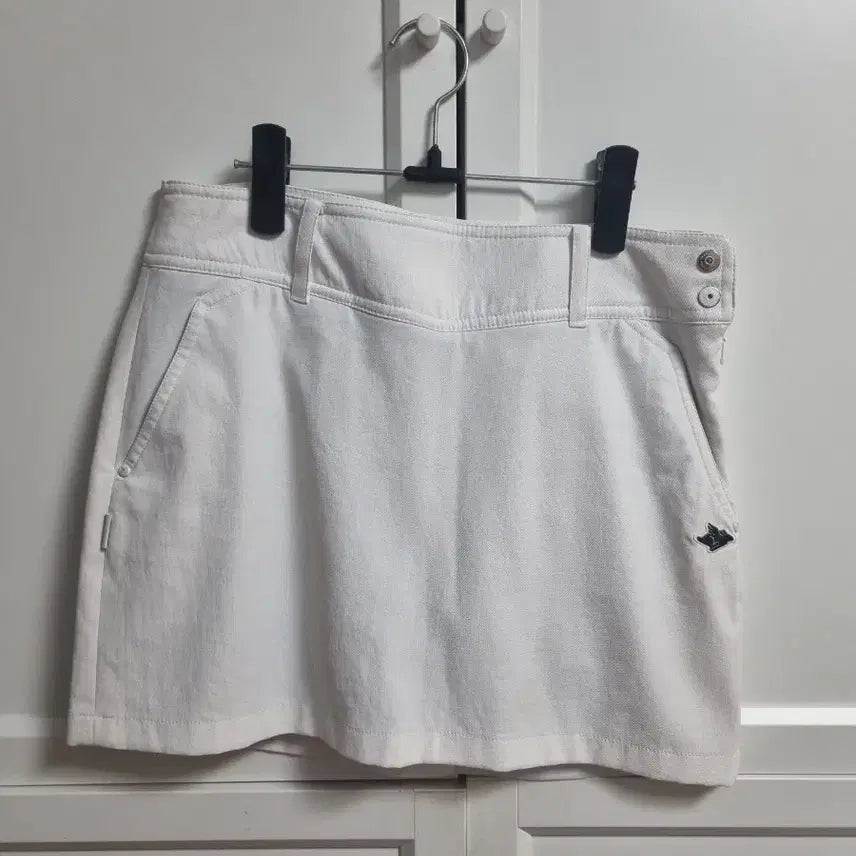 [BUNJANG] PEARLY GATES White Golf Skirt Size 1 / 파리게이츠 화이트 골프 치마 스커트 1사이즈 67센티 26인치