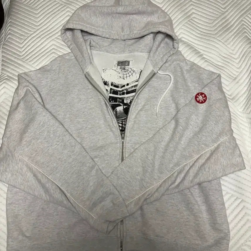 [BUNJANG] Cav Empt CE Solid Loose Zip Hoodie Grey L / 카브엠트 후드집업